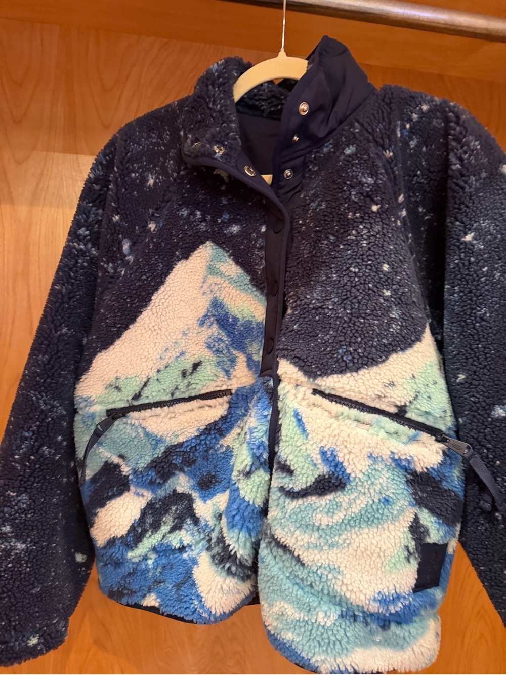 Free People Cozy Blue Mountain Sherpa Jacket - Picture 5 of 6